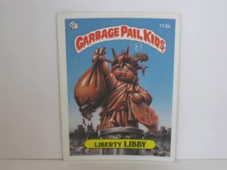 113b Liberty LIBBY [Wntd Kid] 1986 Topps Garbage Pail Kids Card